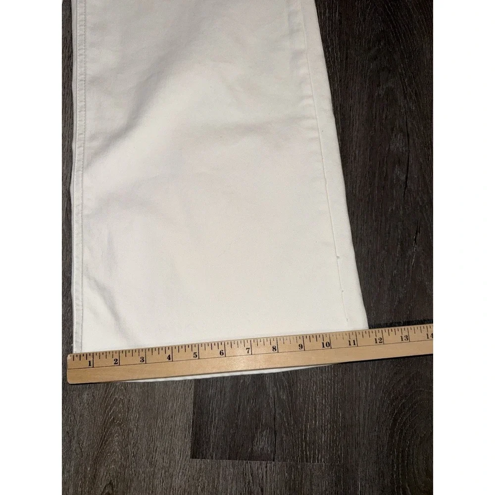 Universal Thread High-Rise Wide Leg White Denim Jeans Size 4